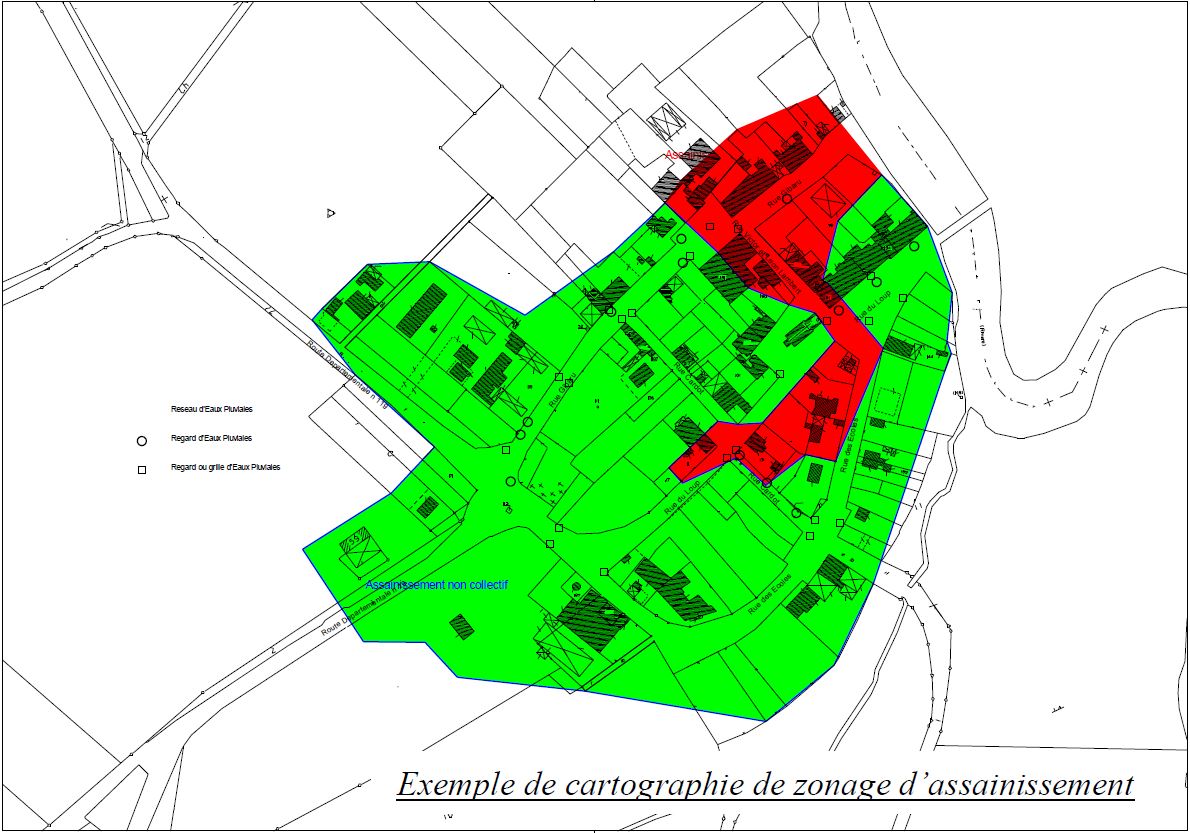 Carte zonage assainissement